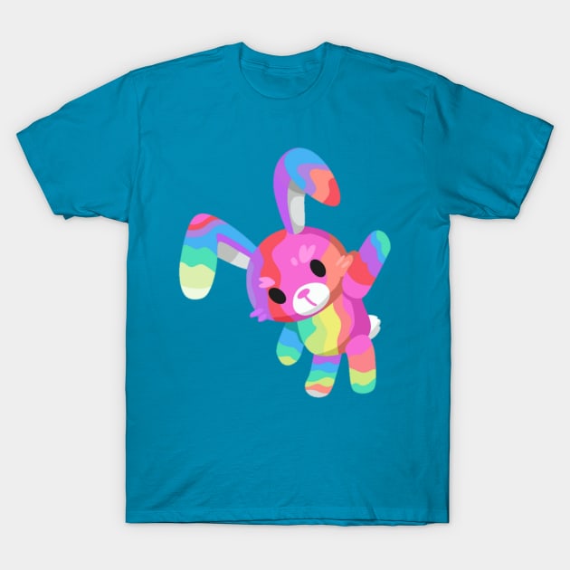 rainbow bunny T-Shirt by claire83